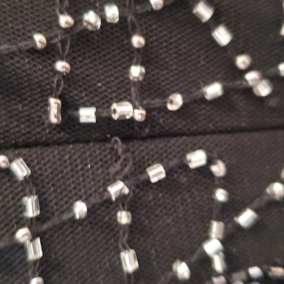 Pisarro Nights Black Vintage Maxi Beaded Sequin Gown 8 - Picture 8 of 8